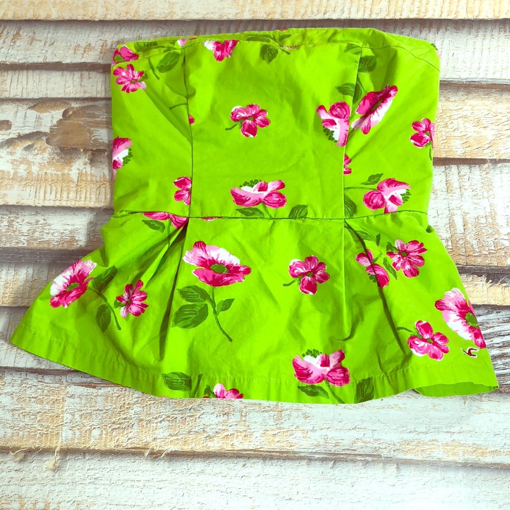 Hollister Floral Womens Halter Top Sz Medium
